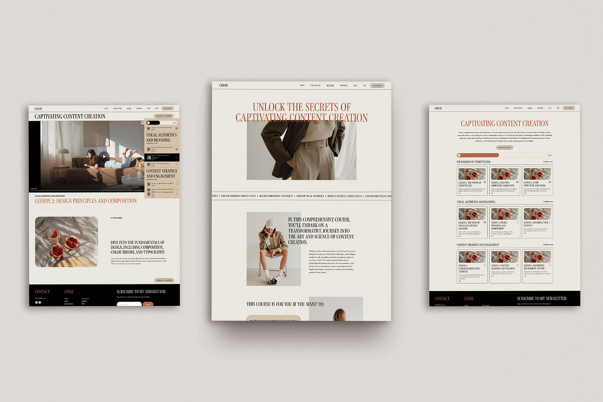 Chloe Squarespace Website Template, a Squarespace Template by Avelã Creative (Photo 4 of 7)