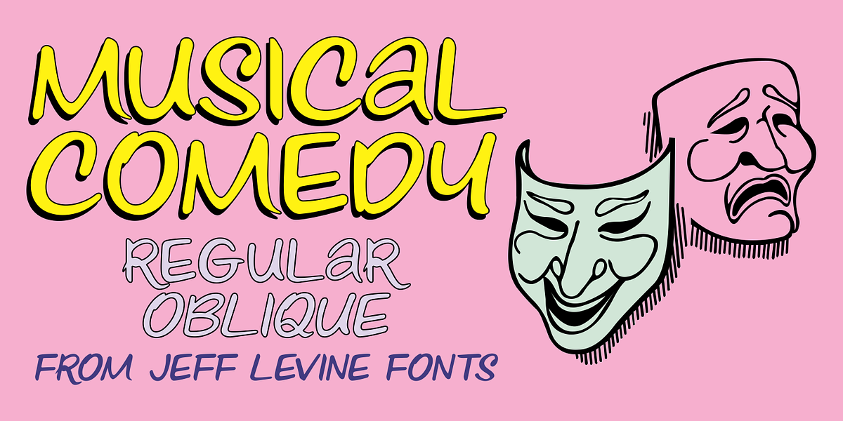 Musical Comedy JNL, a Script Font by Jeff Levine Fonts (Photo 1 of 5)