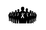 Cancer Awareness Silhouette Set, a Healthcare Illustration by Designer_Momina (Thumbnail 5 of 24)