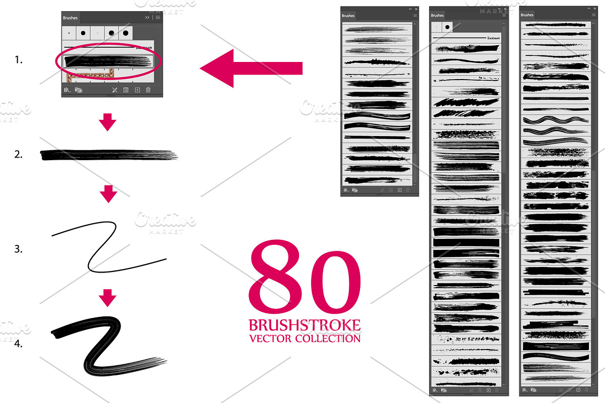 Brushstroke BIG collection, a Brush Add-On by SergeyBitos (Photo 3 of 9)