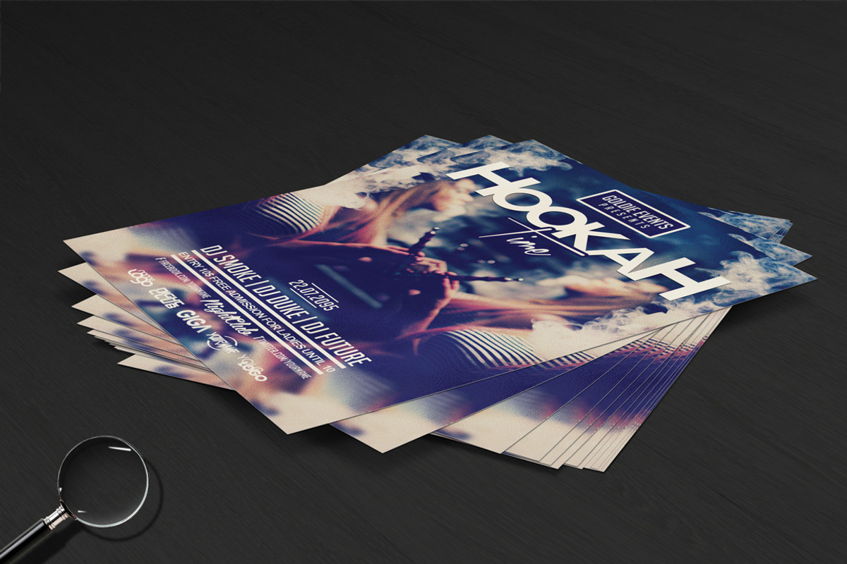 Hookah Chill Time | Flyer Template, a Flyer Template by GIGA-TEMPLATE (Photo 4 of 9)