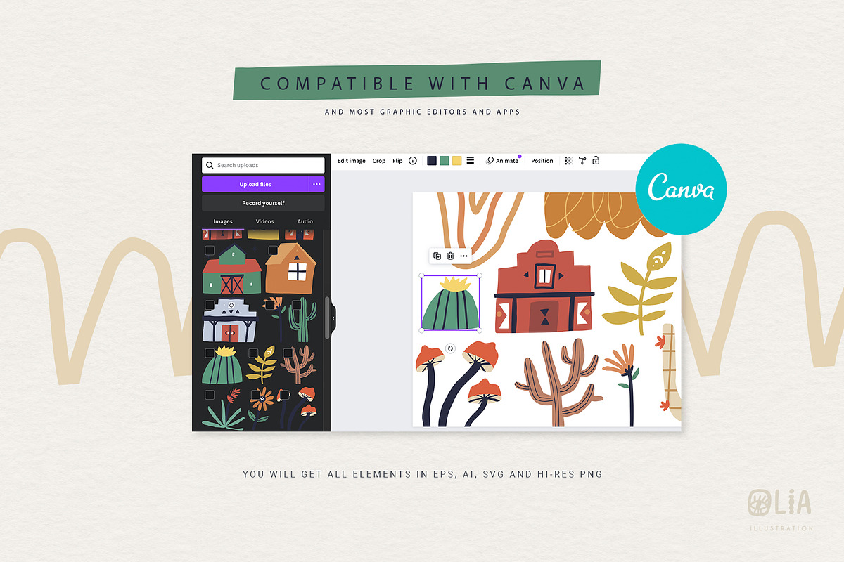 Rancho Elements + clipart, an Animal Illustration by Olia (Photo 7 of 12)