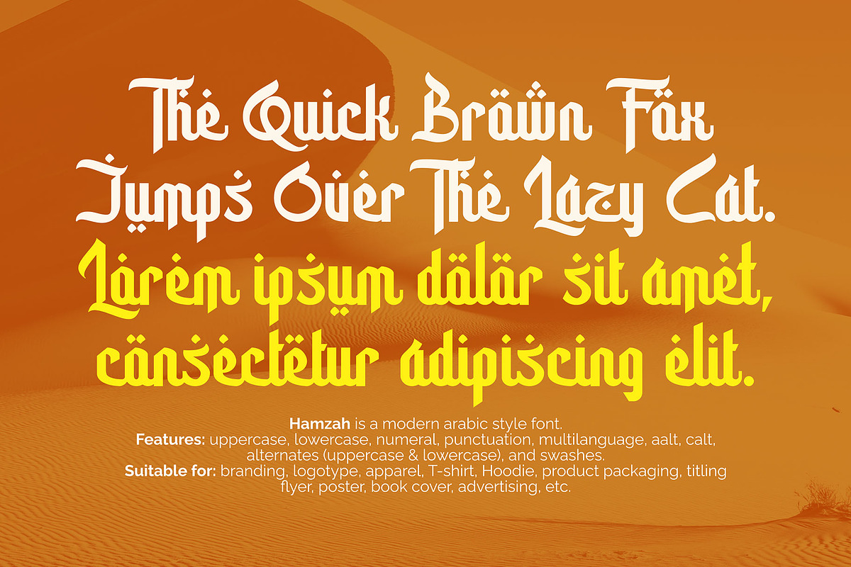 Hamzah, a Font by Omotu Studio (Photo 12 of 20)