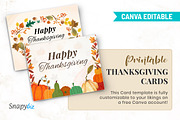 Editable Printable Thanksgiving Card, a Print Template by Snapybiz (Thumbnail 4 of 10)
