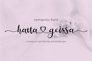 Hatta Geissa - Romantic Script Font