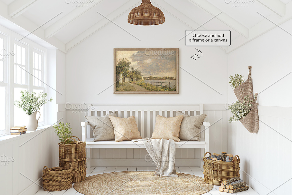ENGLISH COTTAGE Frame Mockups., a Product Mockup by MyHomeMockups (Photo 4 of 11)