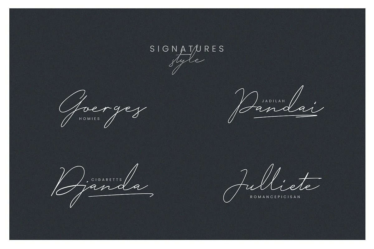 Milano Signature Font, a Script Font by Auratype (Photo 6 of 12)