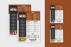 Food Menu Template, a Flyer Template by Stock_Design