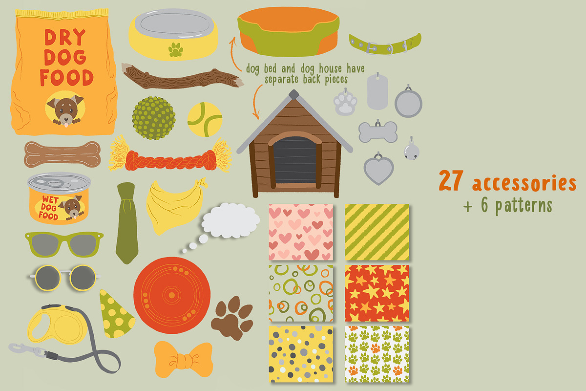 Dog breeds vector clipart, an Object Graphic by Trinibis (Photo 5 of 11)