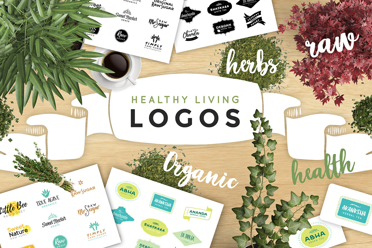 Healthy Living Logo Pack VOL1., a Branding & Logo Template by Nordic.Arg (Photo 1 of 7)