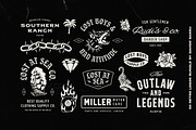 50 Retro logos Bundle, a Branding & Logo Template by Davide Bassu (Thumbnail 7 of 12)
