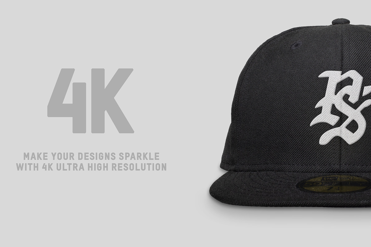 New Era 59Fifty Fitted Hat Mockups, a Hat Mockup by Pixel Sauce™ (Photo 3 of 4)