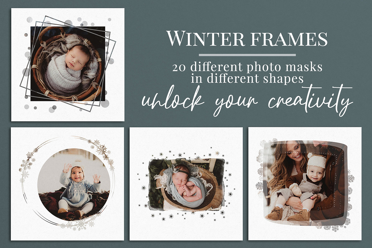 Winter Frames photo masks, a Shape Add-On by BrownLeopard (Photo 1 of 7)