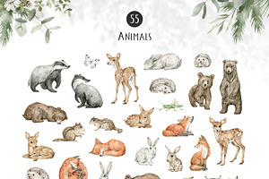 Forest Babies. Wild Animals Clipart