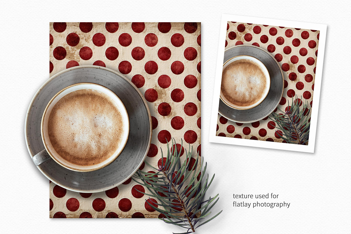 Grungy Christmas Polka Dots, a Decorative Illustration by rileyBgraphics (Photo 3 of 7)