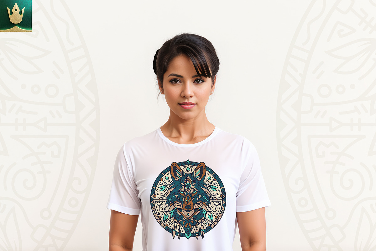 Mandala V1 | Tribal Wolf Art, an Animal Illustration by pixaroma (Photo 8 of 10)