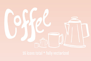 Doodled Coffee Icons