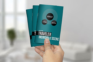 Pocket Booklet / Catalog Mockups