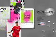 SoccerStyle Instagram Template | PSD, a Social Media Template by Azruca (Thumbnail 4 of 6)