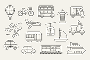 Travel Illustrations & Icons, a Transportation Illustration by IlloBob (Thumbnail 9 of 15)