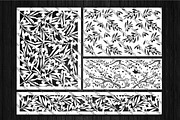 Decorative panels olive branches, a Graphic by CncCutModel (Thumbnail 2 of 4)