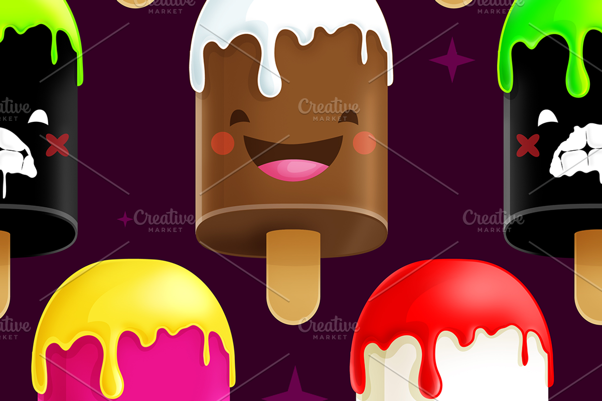 Freaky Ice-Creams Pattern preview 3