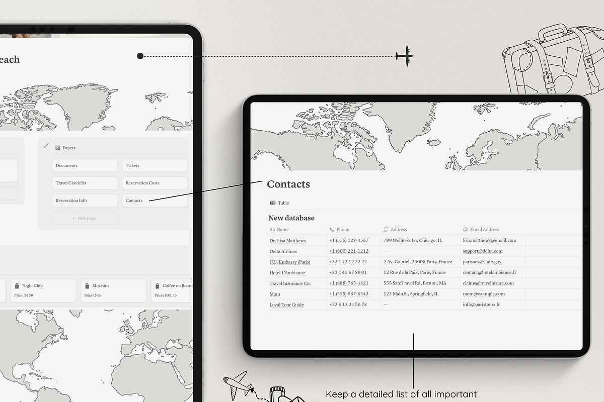 Notion Travel Planner, a Websites & App Template by Asha Glenn Design Studio (Photo 8 of 11)
