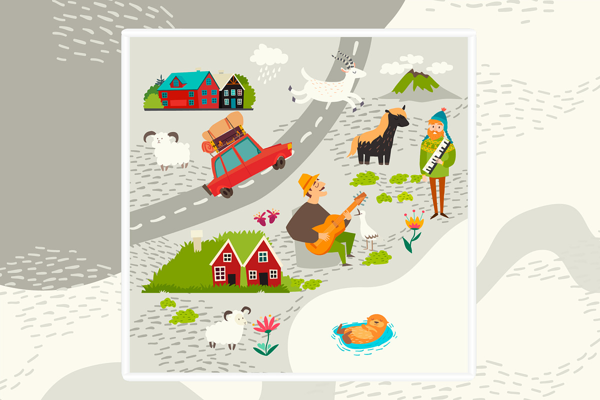 Cute MAP Creator NEW DIY, an Object Graphic by Rimma (Photo 5 of 8)