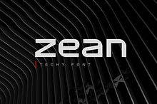 Zean Sharp Geometric Tech Font