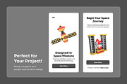 Spacecraft & Rocket 3D Icon Set, a Technology Illustration by twinstd (Thumbnail 4 of 6)