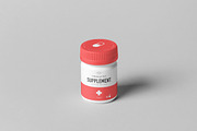 Supplement Jar & Box Mock-up 7, a Packaging Mockup by Yogurt86 (Thumbnail 3 of 12)