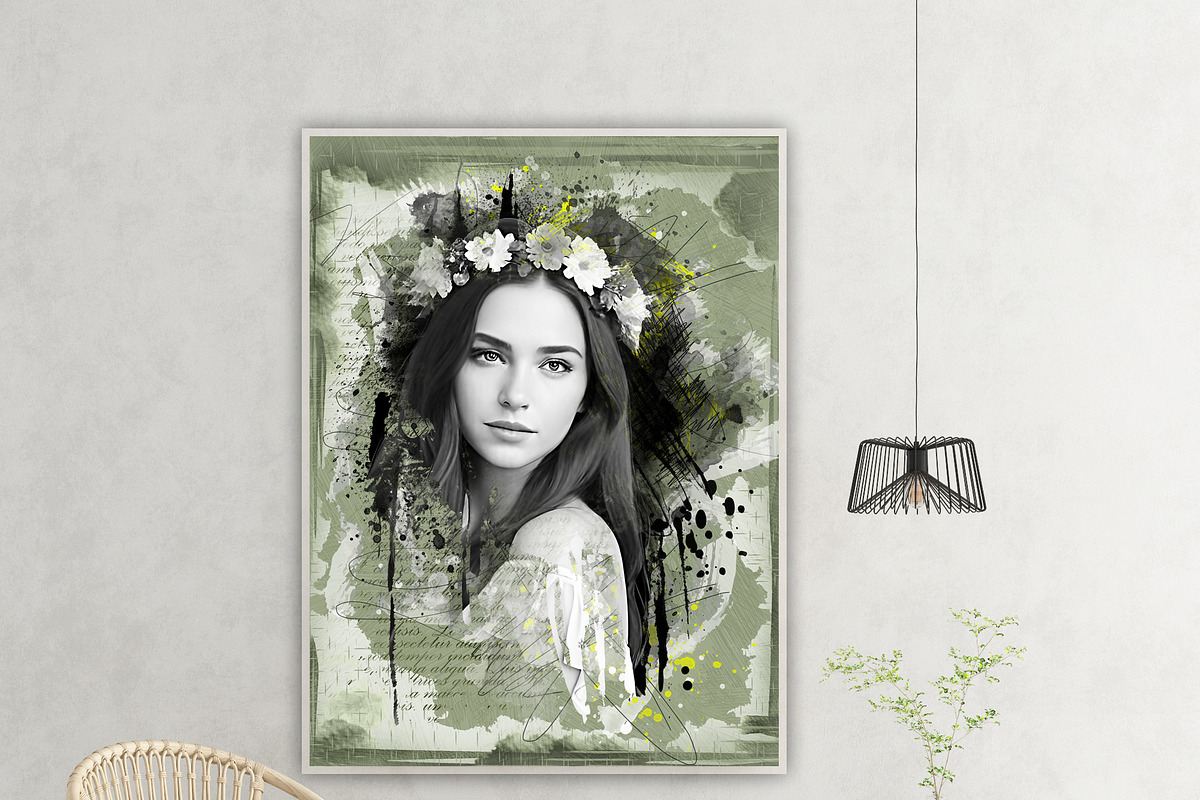 Mixed Media Wall Art Photo Effect, an Action Add-On by MRI STUDIO (Photo 11 of 18)