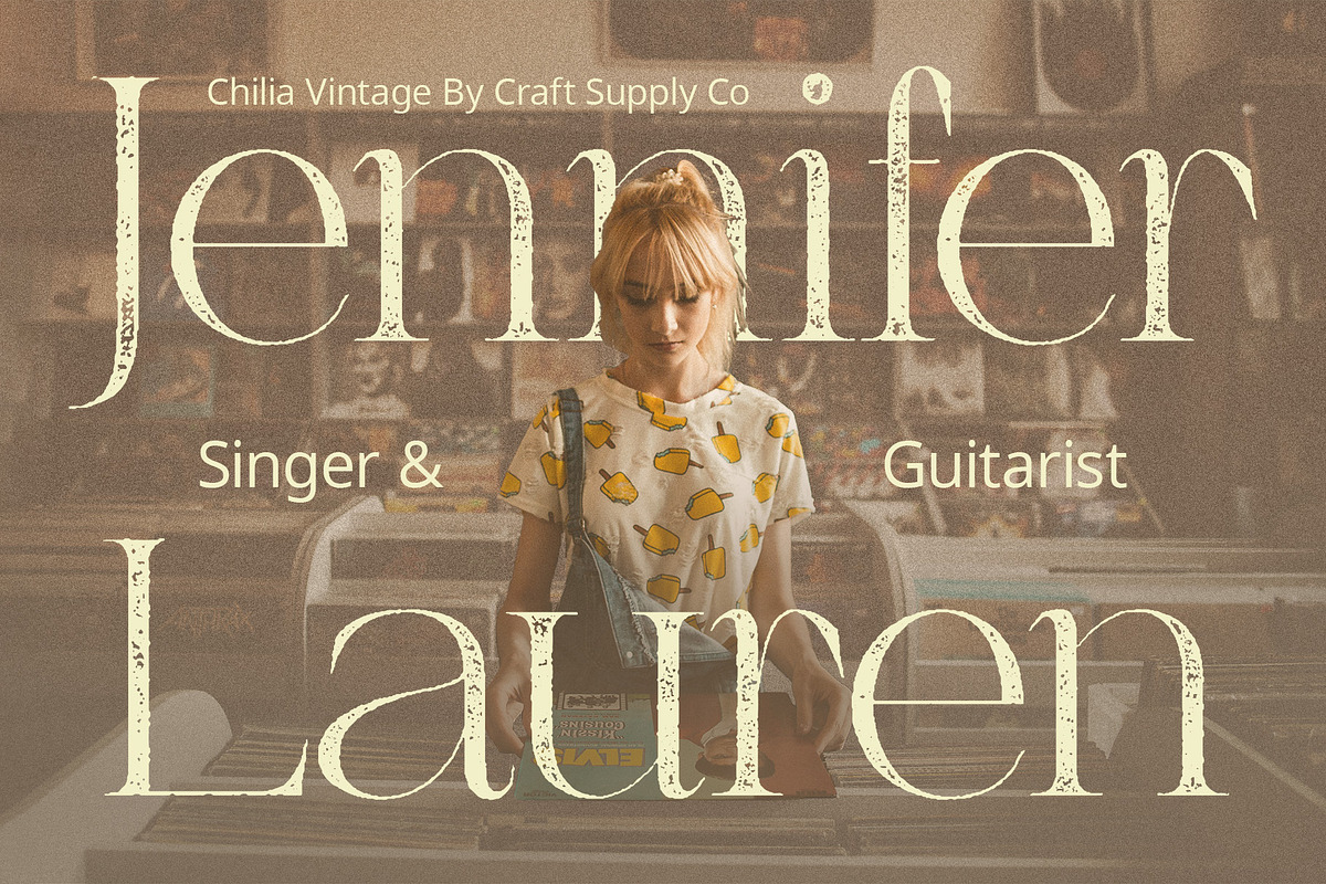 Chilia Vintage, a Serif Font by Craft Supply Co. (Photo 2 of 8)