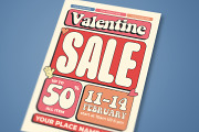 Valentine Sale Flyer Template, a Flyer Template by megarez (Thumbnail 2 of 3)