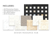 Pale Papers Photoshop Styles, a Layer Style Add-On by Design Resource Hub (Thumbnail 4 of 5)