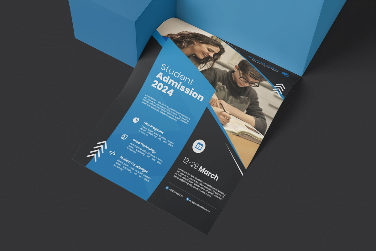 Student Admission - Flyer, a Flyer Template by Esensifiksi.studio (Photo 2 of 2)