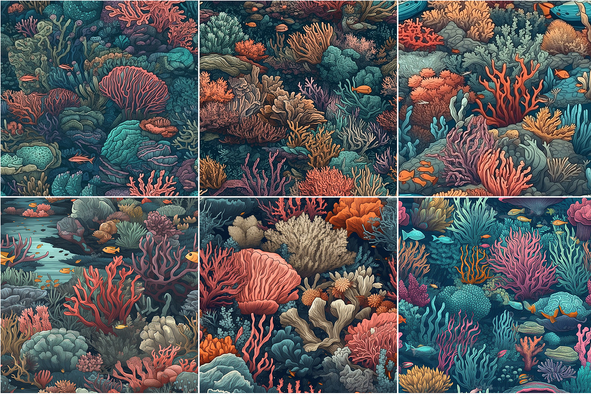 Coral - Seamless Coral Patterns, a Pattern Graphic by Pixel Perfect Patterns (Photo 9 of 9)