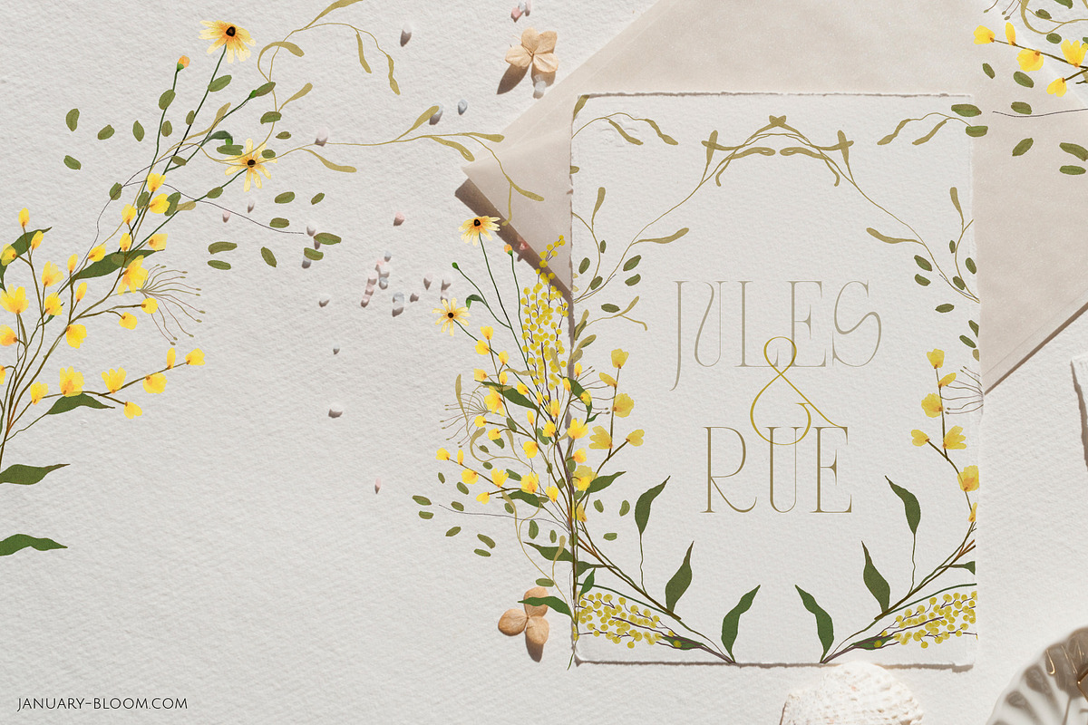 WILDER GARTEN delicate whimsy floral, a Decorative Illustration by January Bloom (Photo 7 of 27)
