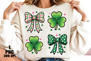 Preppy St. Patricks Day Shamrock Png, an Illustration by Daily.Designs (Thumbnail 4 of 5)