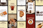 BREW | Cafe Instagram Template (I), a Social Media Template by Prapti Design (Thumbnail 2 of 10)