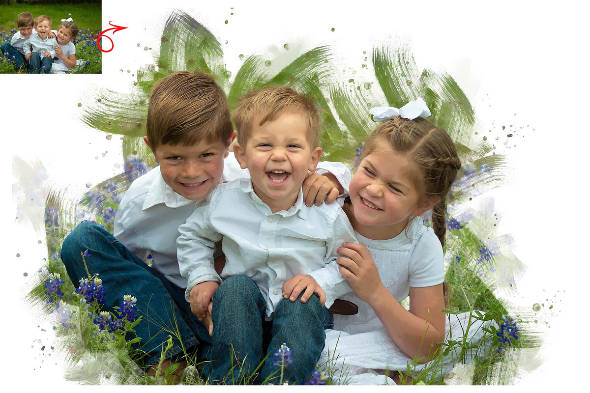 Brush Painting Photoshop Action, an Action Add-On by MRI STUDIO (Photo 2 of 7)