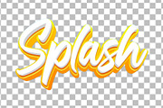 Splash Editable Text Effect PSD, a Layer Style Add-On by TrueVector (Thumbnail 2 of 2)