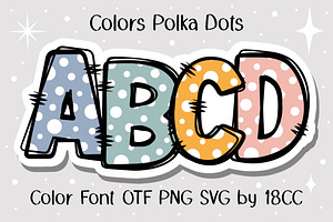 Colors Polka Dots OTF PNG SVG