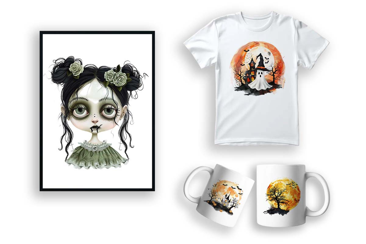 Halloween Clipart Design Mega Bundle, a Decorative Illustration by Moon Studio (Photo 5 of 5)