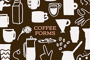 200+ COFFEE CLIPARTS, HAND DRAWN SET, a Food Illustration by JuDesign (Thumbnail 1 of 20)