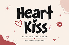 Heart Kiss – Playful Display Font