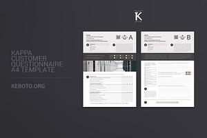 Kappa Customer Questionnaire A4
