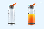 Flip Top Clear Water Bottle Mockup, a Product Mockup by creatsy4 (Thumbnail 6 of 13)