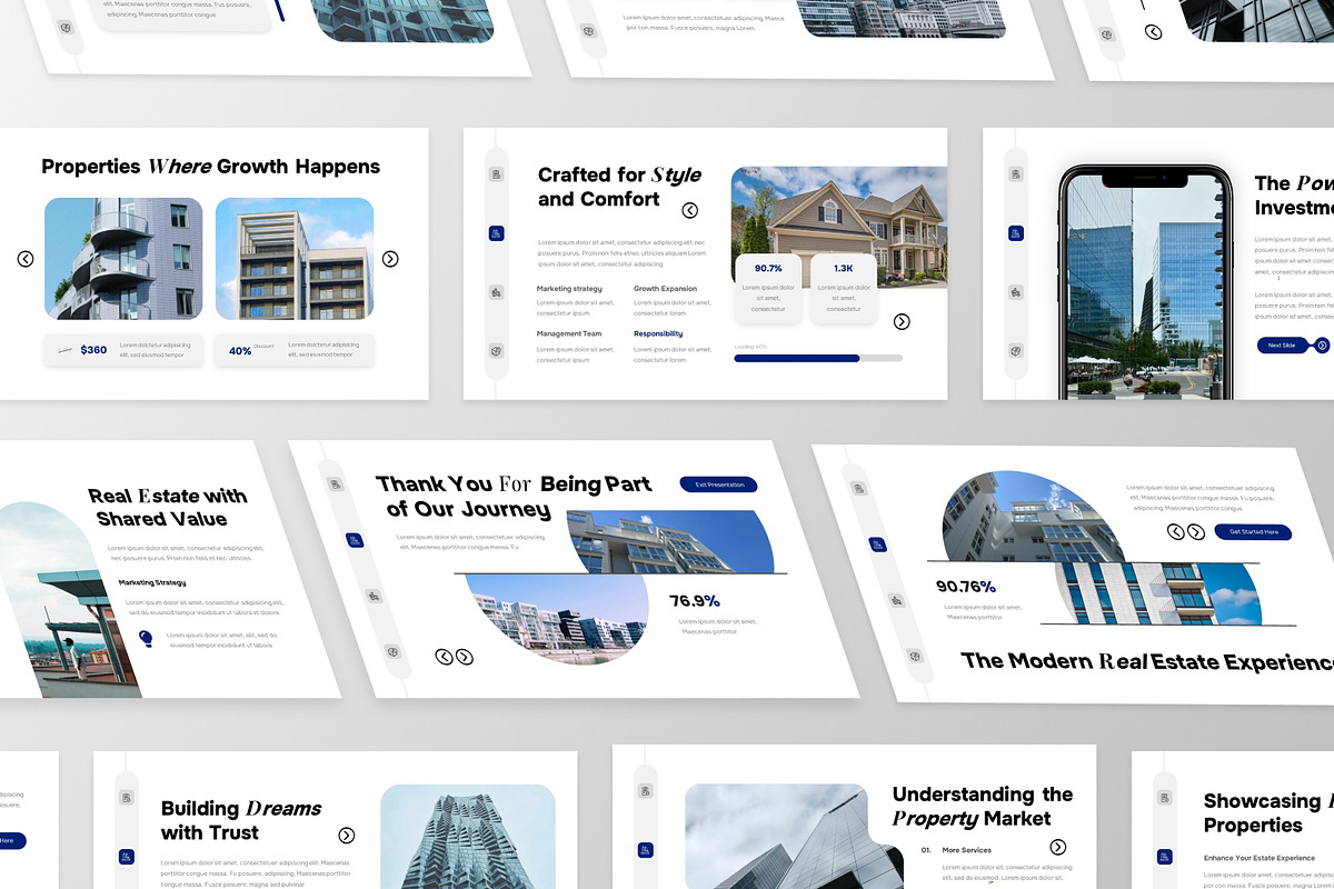 Modern Real Estate PowerPoint, a Presentation Template by MtvtdArt (Photo 3 of 6)