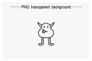 Cute Monster Character Icons, an Outline Icon by Designfour (Thumbnail 6 of 7)